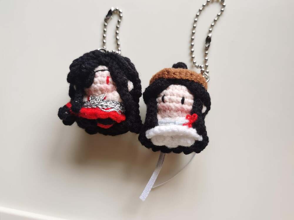 MXTX Hua Cheng Xie Lian Crochet Keychain Set